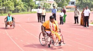 Inauguration of Disabled Sports Competition in Munger